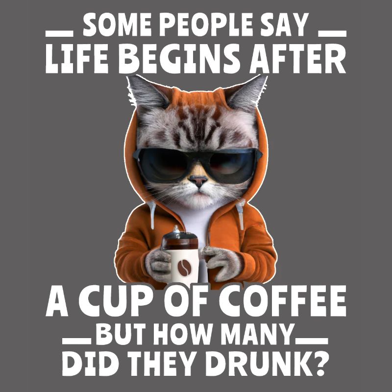 Kaffee Katze Kaffeetrinker