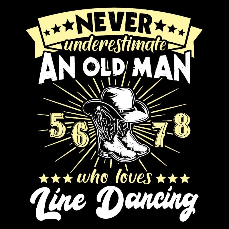 Unterschätze Line Dance Mann