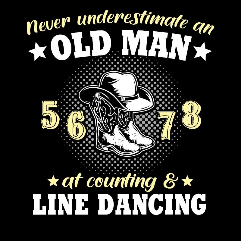 Unterschätze Line Dance Mann