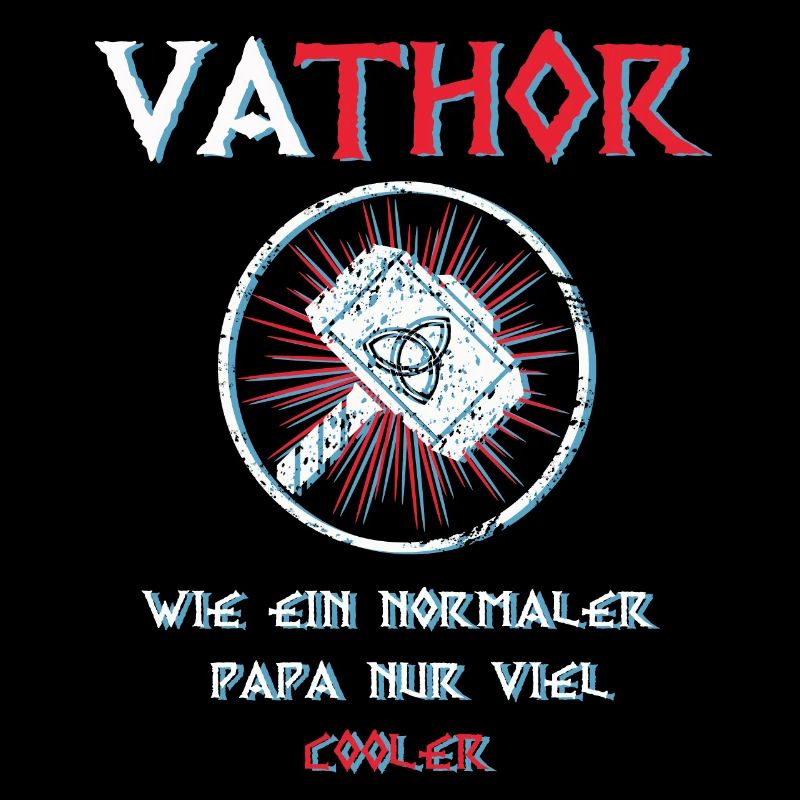 Fathor Vathor Vater Thor Hammer Vatertag Geschenk