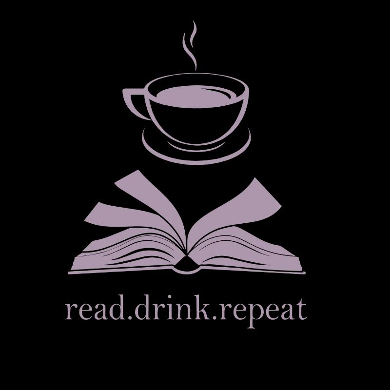 Book and Cup Silhouette - Read. Drink. Repeat.