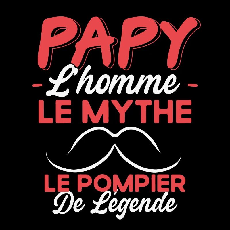 Papy Le Pompier De Légende Cadeau Humour
