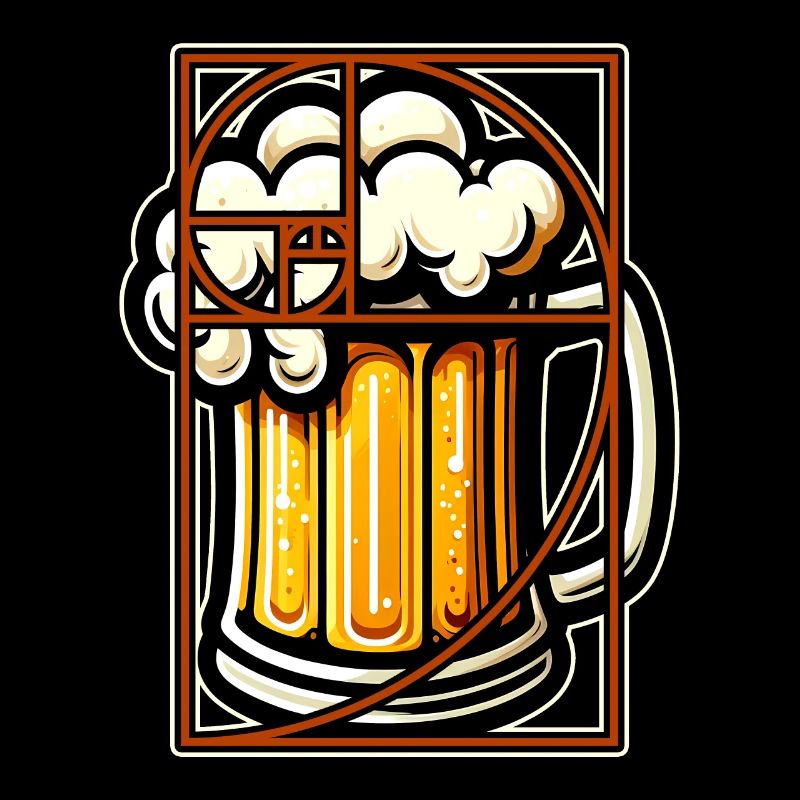 Bier Perfektion Goldener Schnitt Fibonacci Lustig