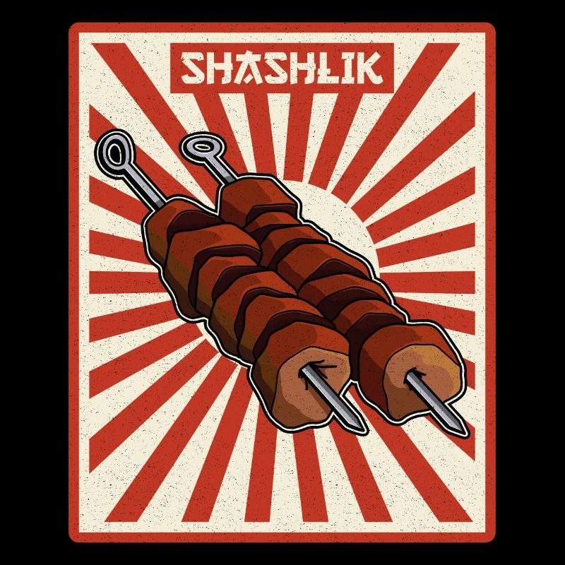 Shashlik Whisperer Rétro Russie Viande