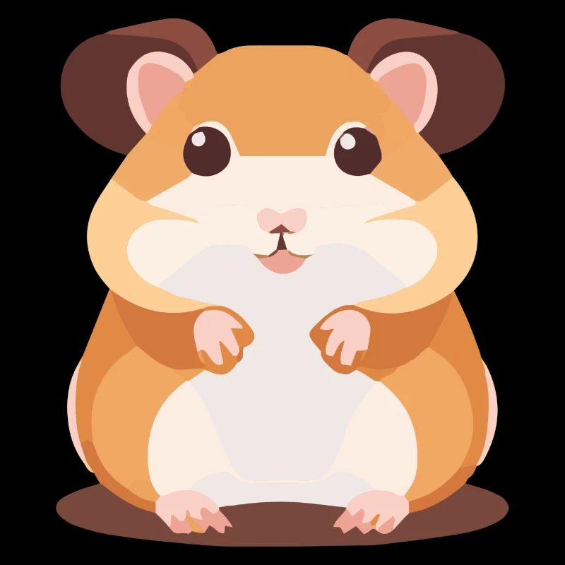 Hamster mignon avec de grands yeux