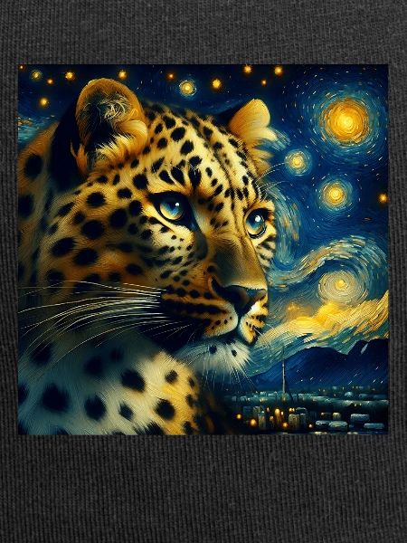 Amur Leopard Starry Night