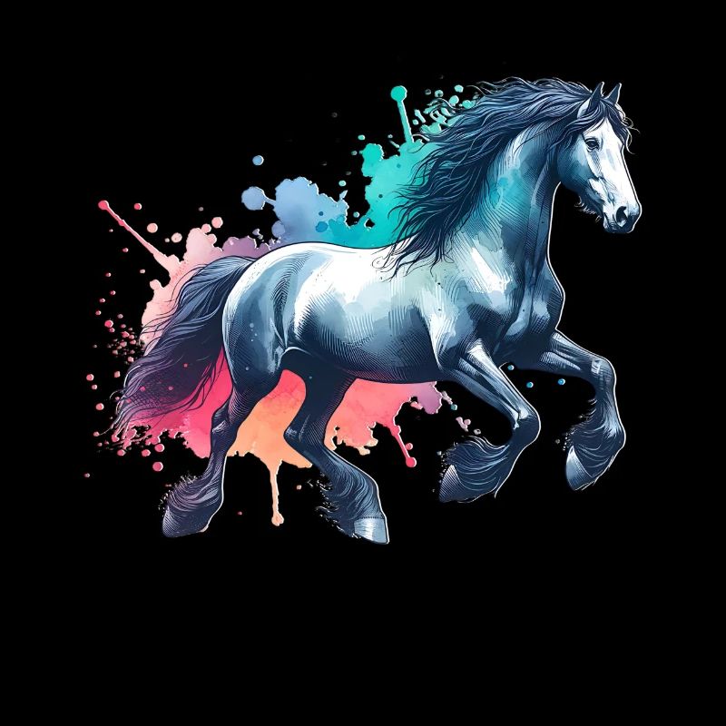 Cheval Frison Friesenpferd Pferd