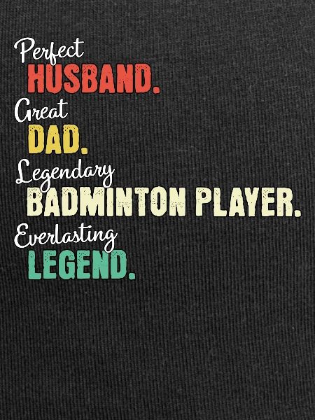Badminton player dad