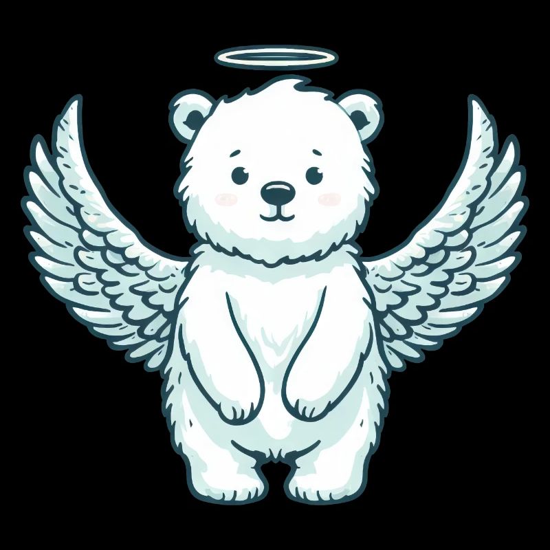 Polar Bear Elegance: Angels in the Arctic Light