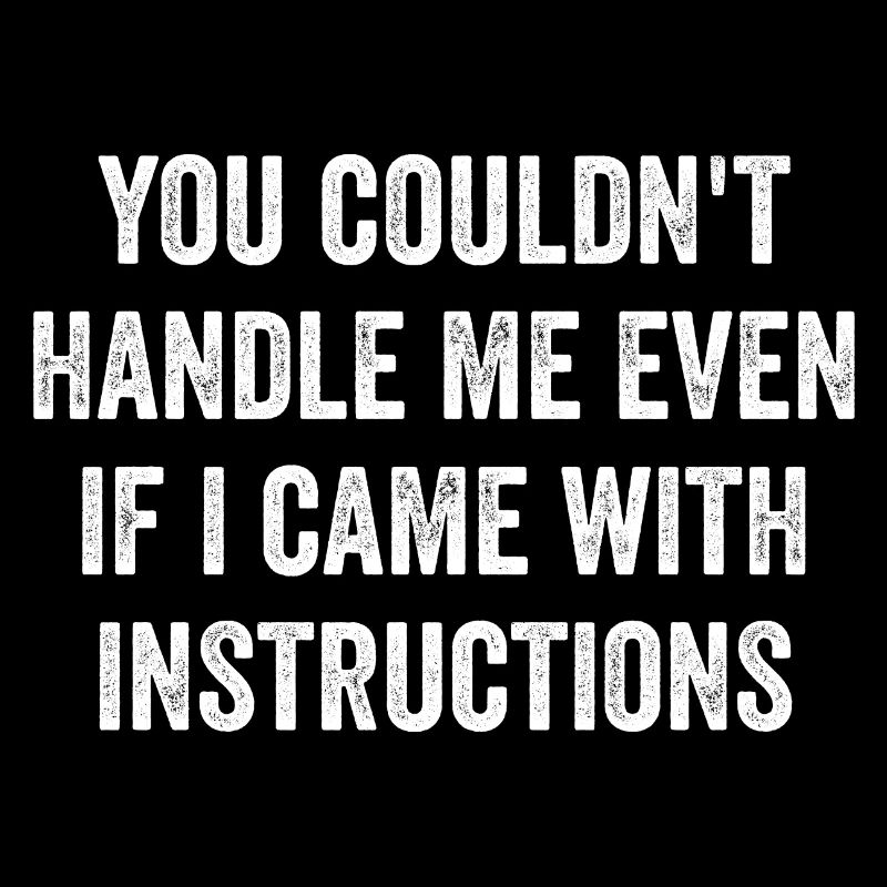 You Couldn't Handle Me Even If I Came Instructions