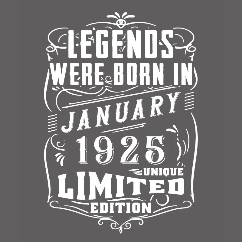 Anniversaire Janvier 1925 Année Edition Limitée