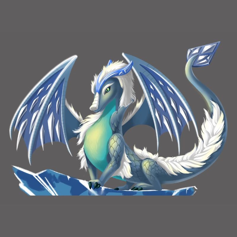 Magischer Eis Drache - Drachen der Elemente