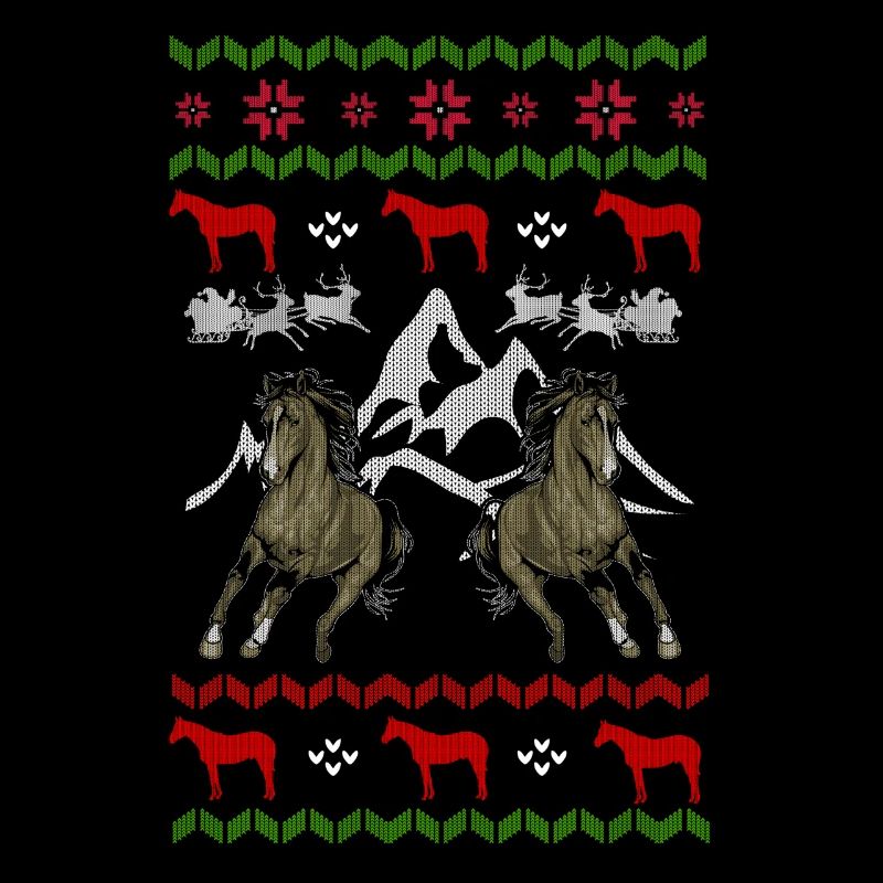 Laid amant de cheval de Noël