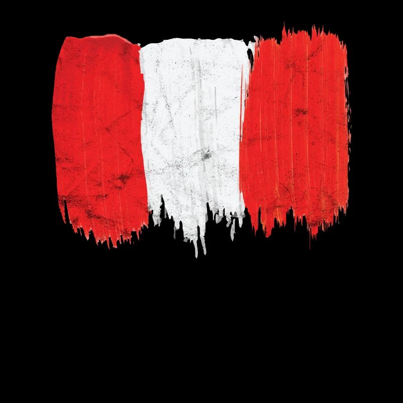 Drapeau du Pérou cadeau Patriot Brushstroke Painter