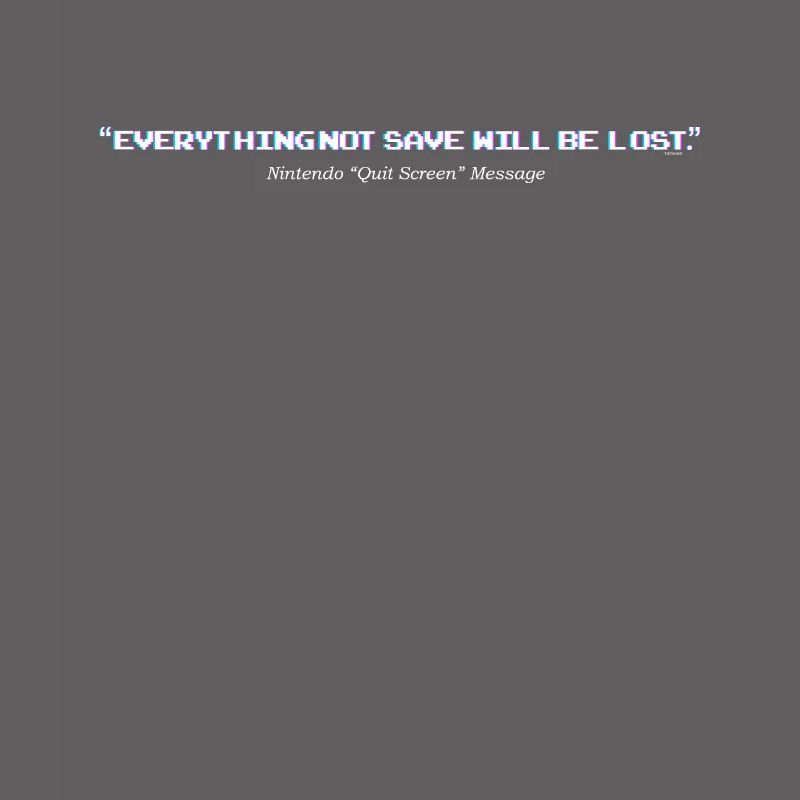 Retro Computer Screen message