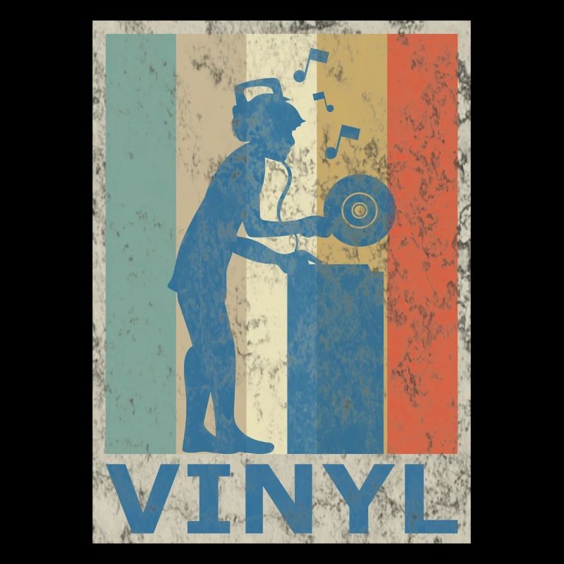 Retro Vintage Style DJ Deejee Vinyl Record