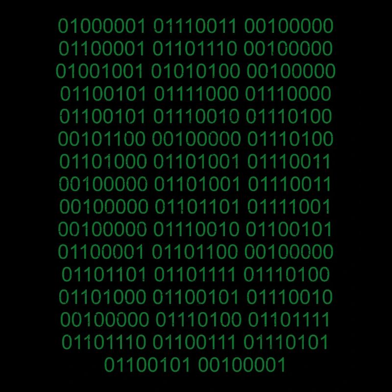 Binärcode Informatiker Nerd