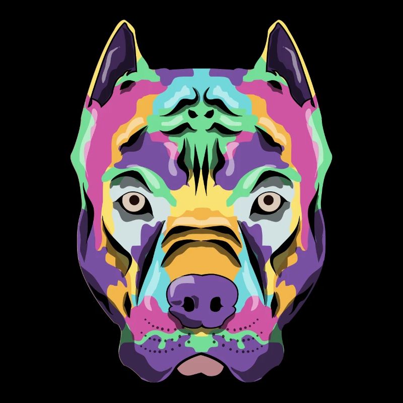 Bully Pit Bull Terrier Wasserfarbe Geschenk