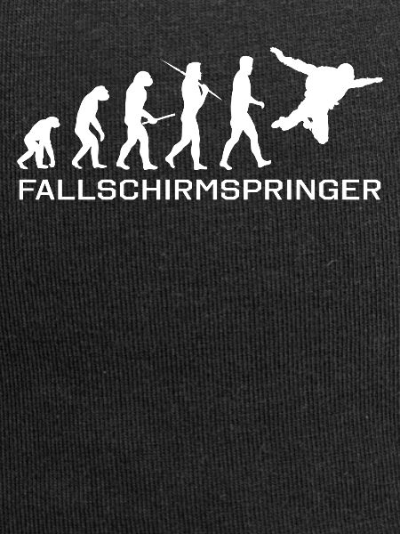 Human Evolution Parachuting Fallschirm Geschenk