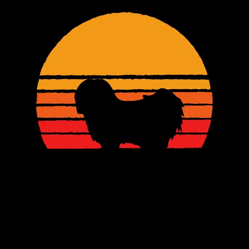 Coton De Toulear Sunset - Retro Dog Shirts