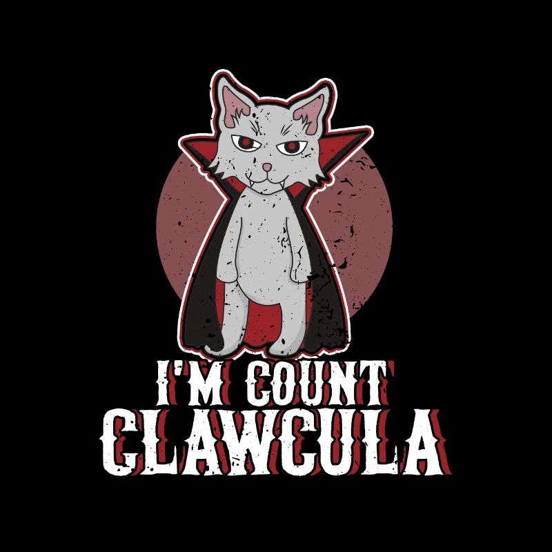 Idée de cadeau de chat Dracula Vampire Halloween