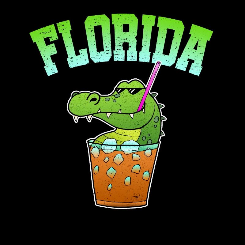 Florida Alligaor Crocodile Cocktail Alcohol Vacation