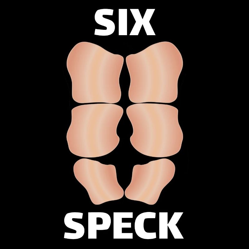 Sixspeck Washboard Belly T Shirt Sixpack Bacon