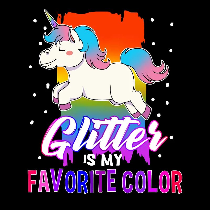 Paillettes paillettes de couleur préférée Unicorn