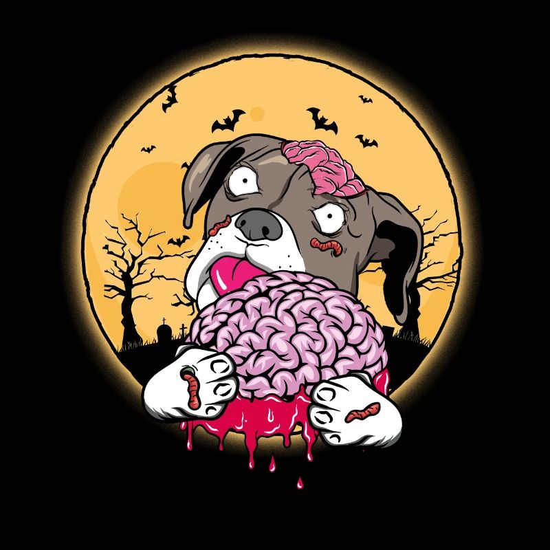 German Boxer Halloween Zombie Dog Gift