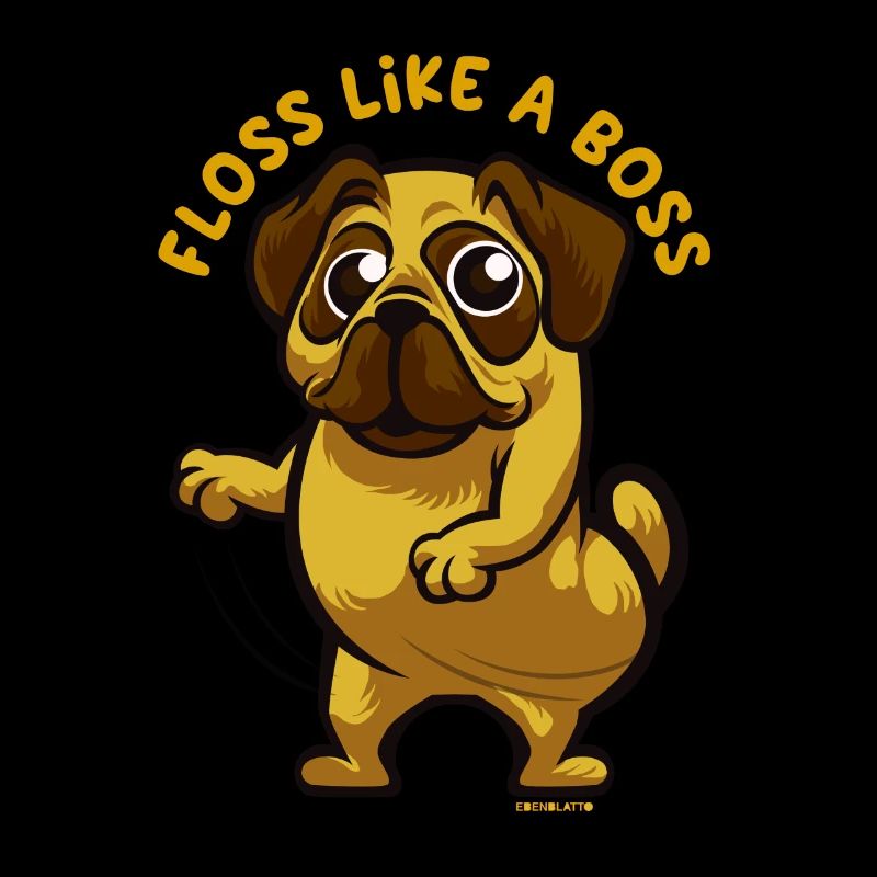 Pug floss dance gift