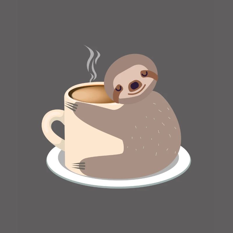 Sloth sweet coffee / cocoa cup Hot gift idea