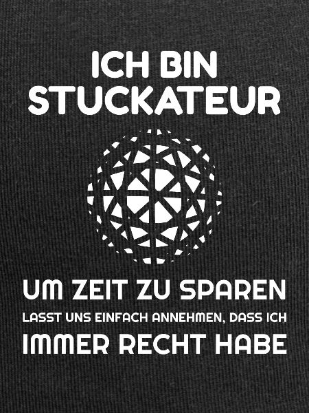 Ich bin Stuckateur