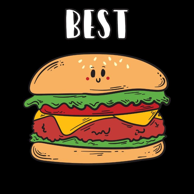 Beste Freunde Best Burger Hamburger Geschenk