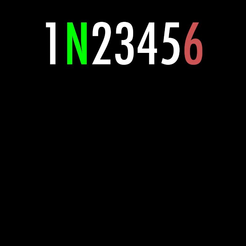 1N23456 Motorradschaltung One Down Five Up