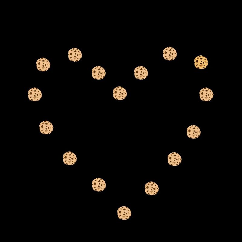 Coeur de biscuit au chocolat