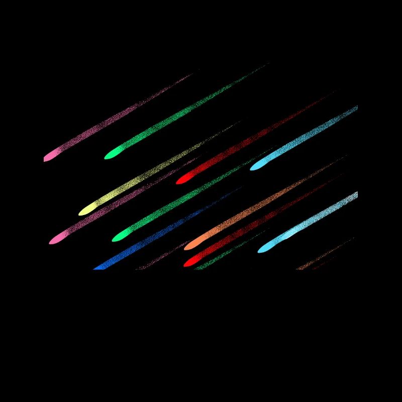 Schöner bunter Meteoriten schauer Geschenkidee