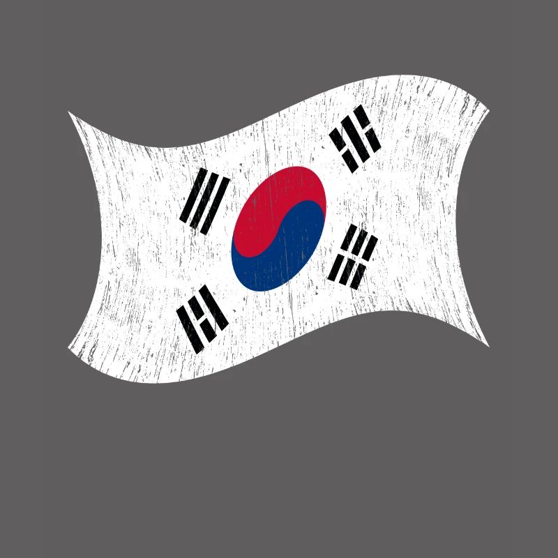 Corée du Nord Corée du Sud Drapeau Corée Asie