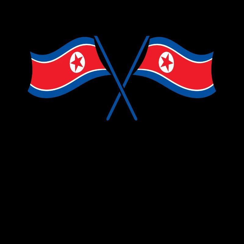 Corée du Nord Drapeau Corée Drapeau Asie