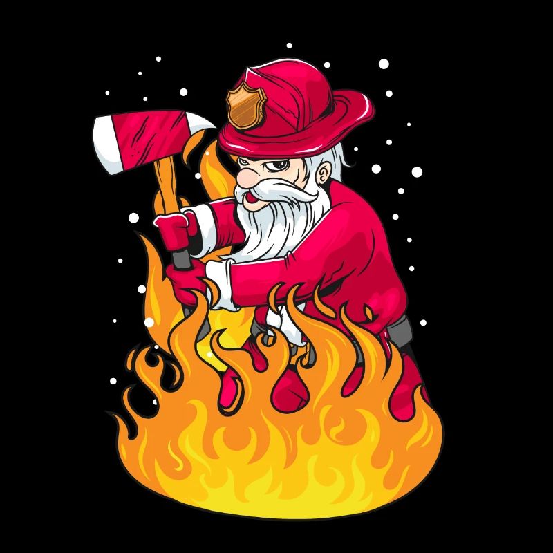Noël Santa pompier cadeau