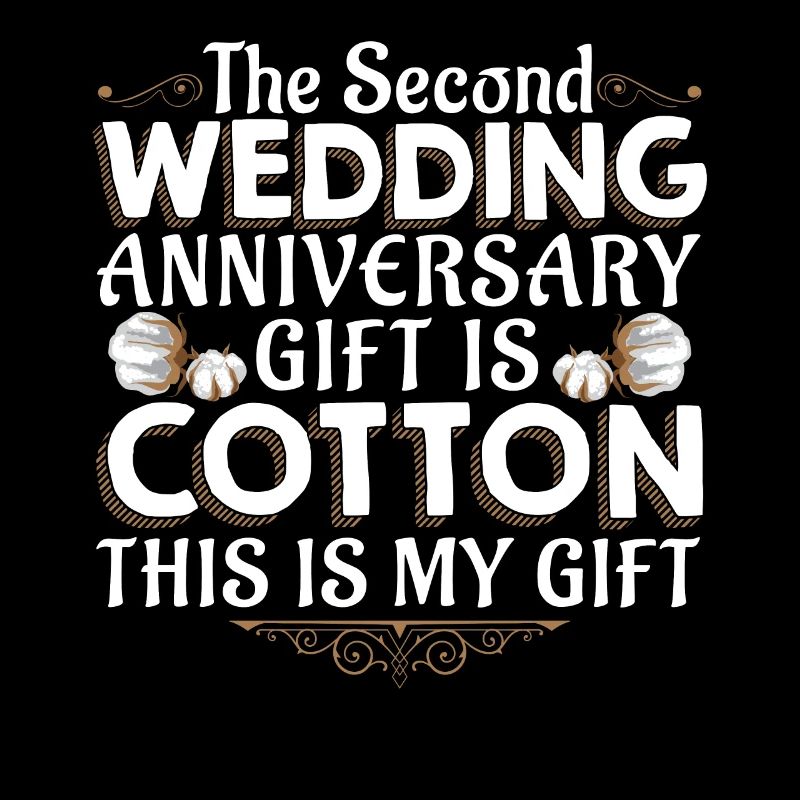2. Hochzeitstag Baumwollhochzeit Geschenk