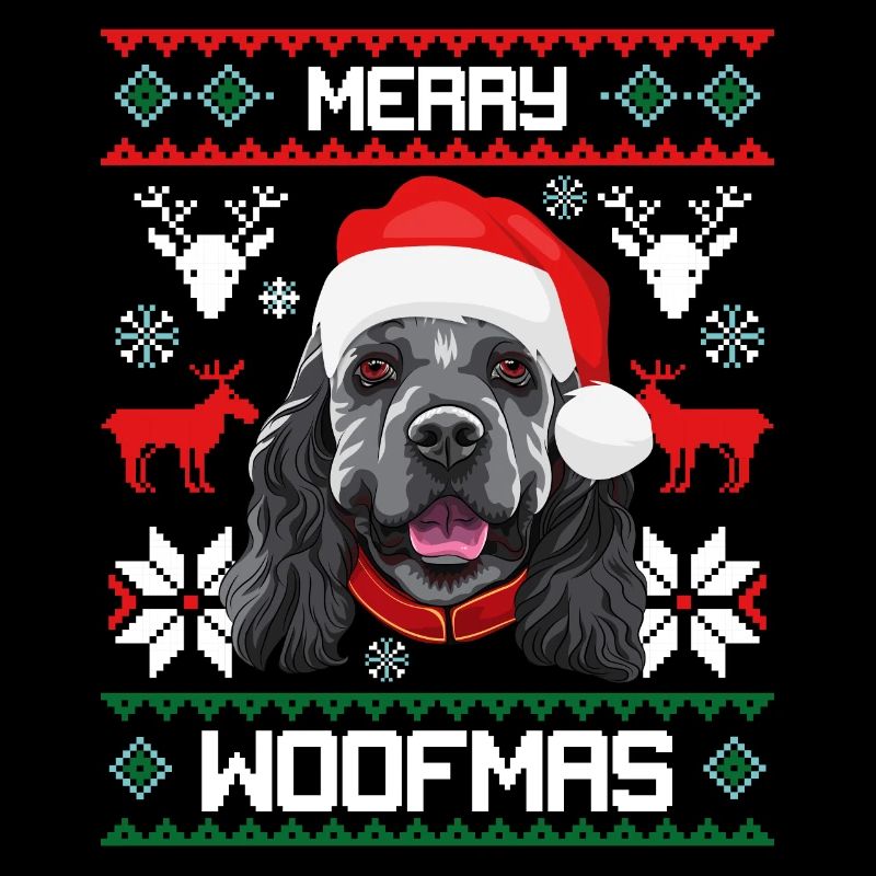 Pull moche de chien de cocker de chien de merde Woofma