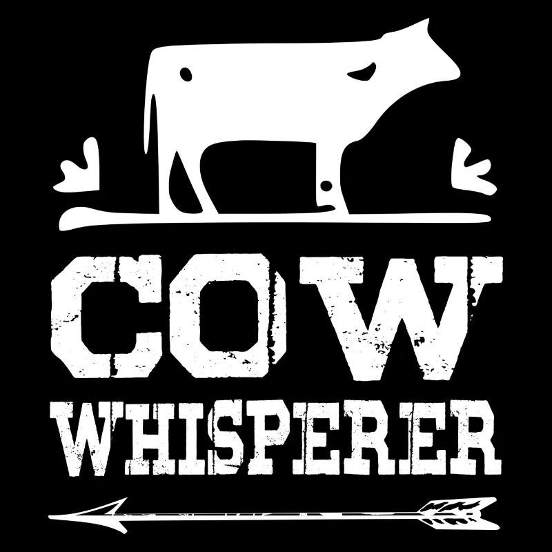 Vache Whisperer - blanc