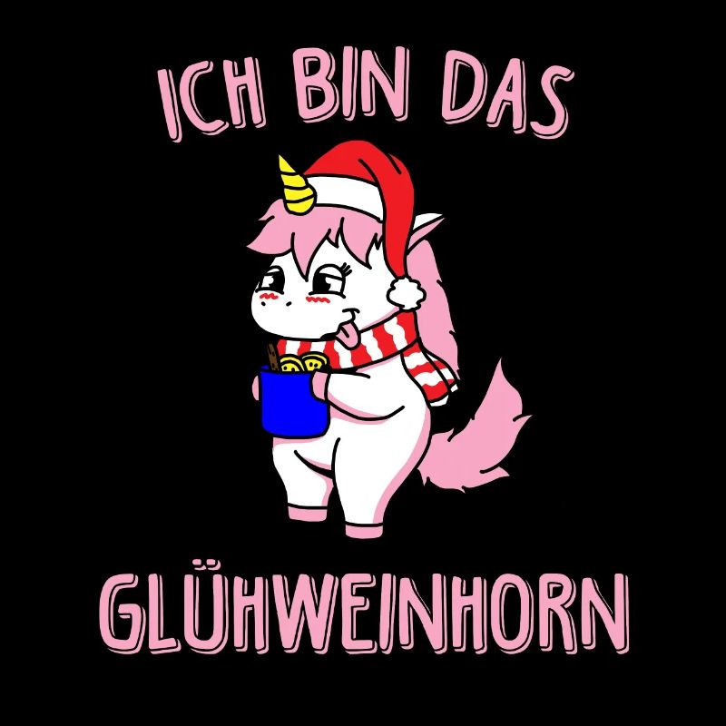 Unicorn Ich bin das Glühweinhorn Einhorn Geschenk