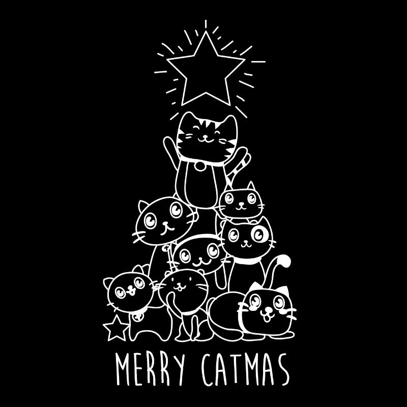 Joyeux Catmas Arbre à chat de Noël Meowy Kitten X-Mas