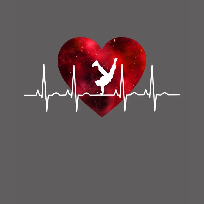 Breakdance dancing heartbeat