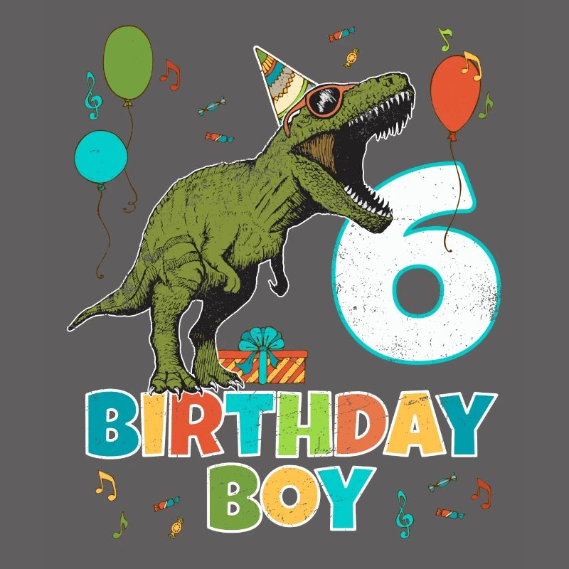 6-jährige Kindergeburtstags-Jungen-Party T Rex Dinosaurier