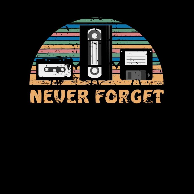 Never Forget Retro Disc Video cassette Gift