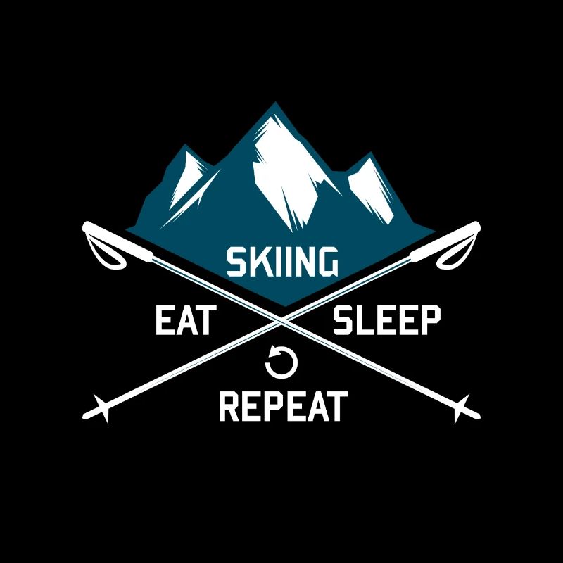 Ski Eat Sleep Repeat