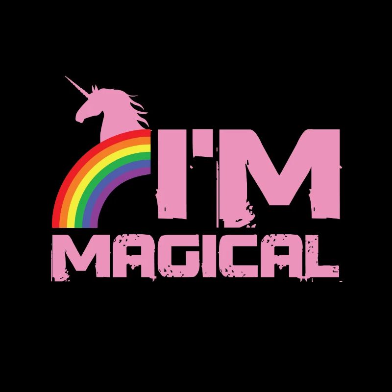 I am magical unicorn rainbow gift