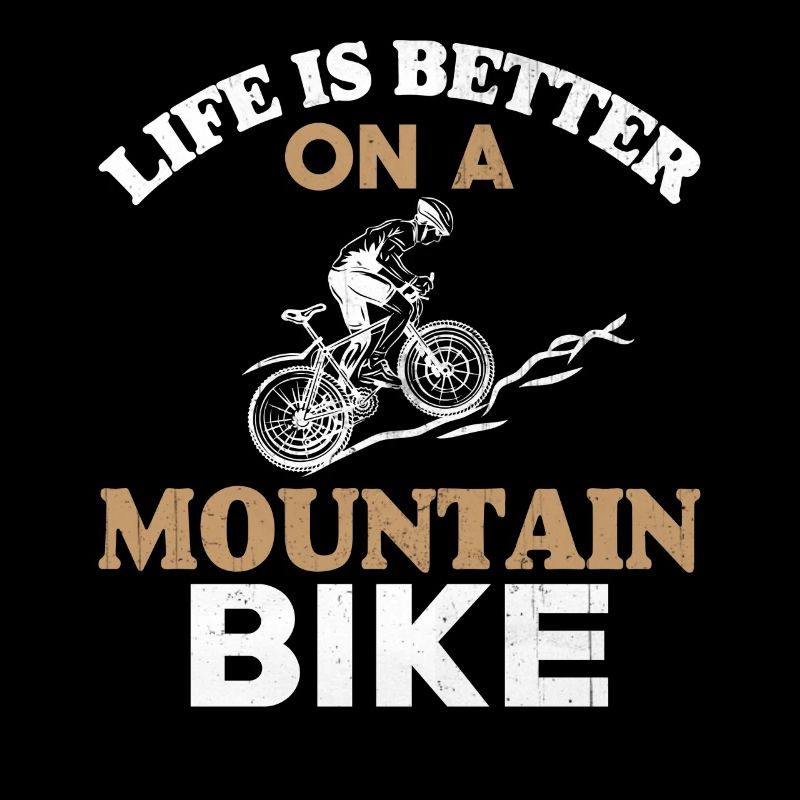 Das Leben ist besser auf einem Mountain Bike